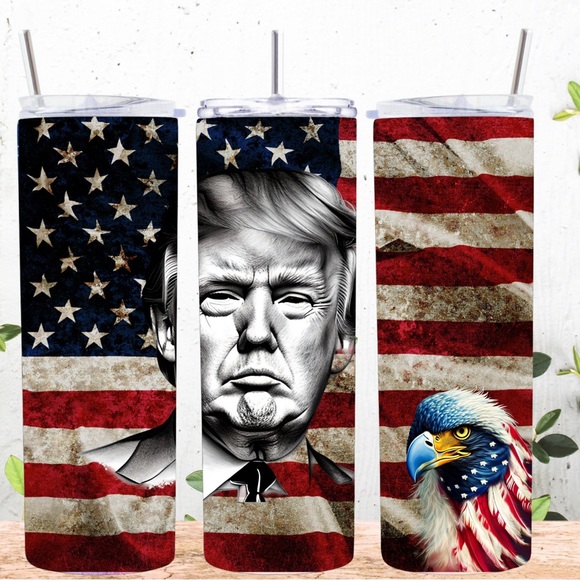 Other - Hand crafted Trump 20oz sublimated tumbler